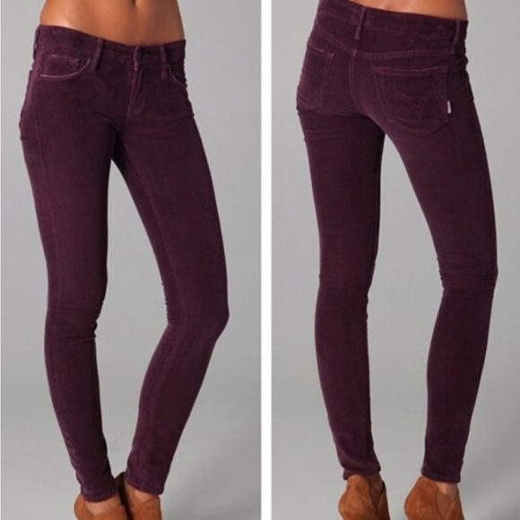 MOTHER Denim The Looker Little Bit Country Corduroy Low Rise Ankle Pants - Picture 2 of 11